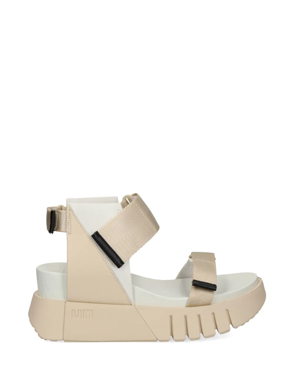 United Nude Delta Run touch-strap platform sandals - Toni neutri