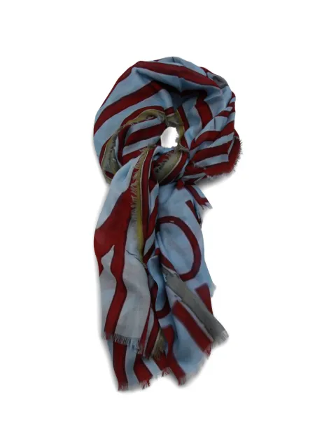 TALKING WALLS pop corn silk printed scarf