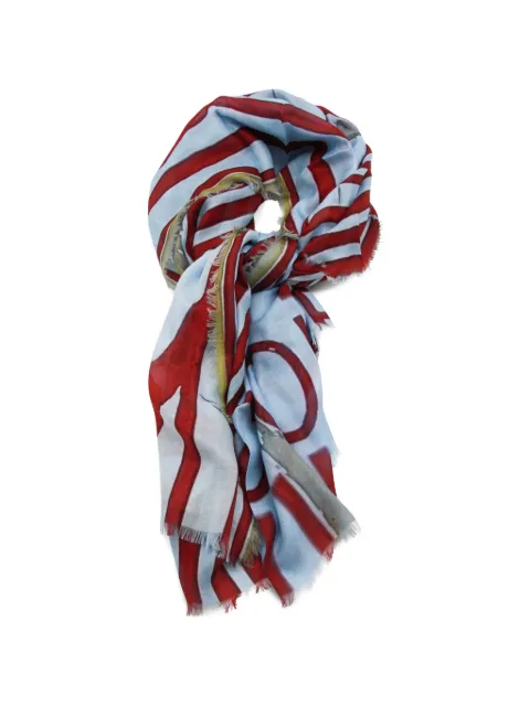 TALKING WALLS pop corn silk printed scarf
