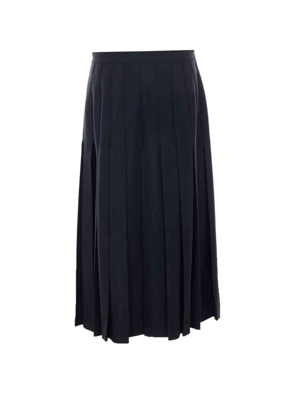  Chloé Falda Midi Plisada - Negro 