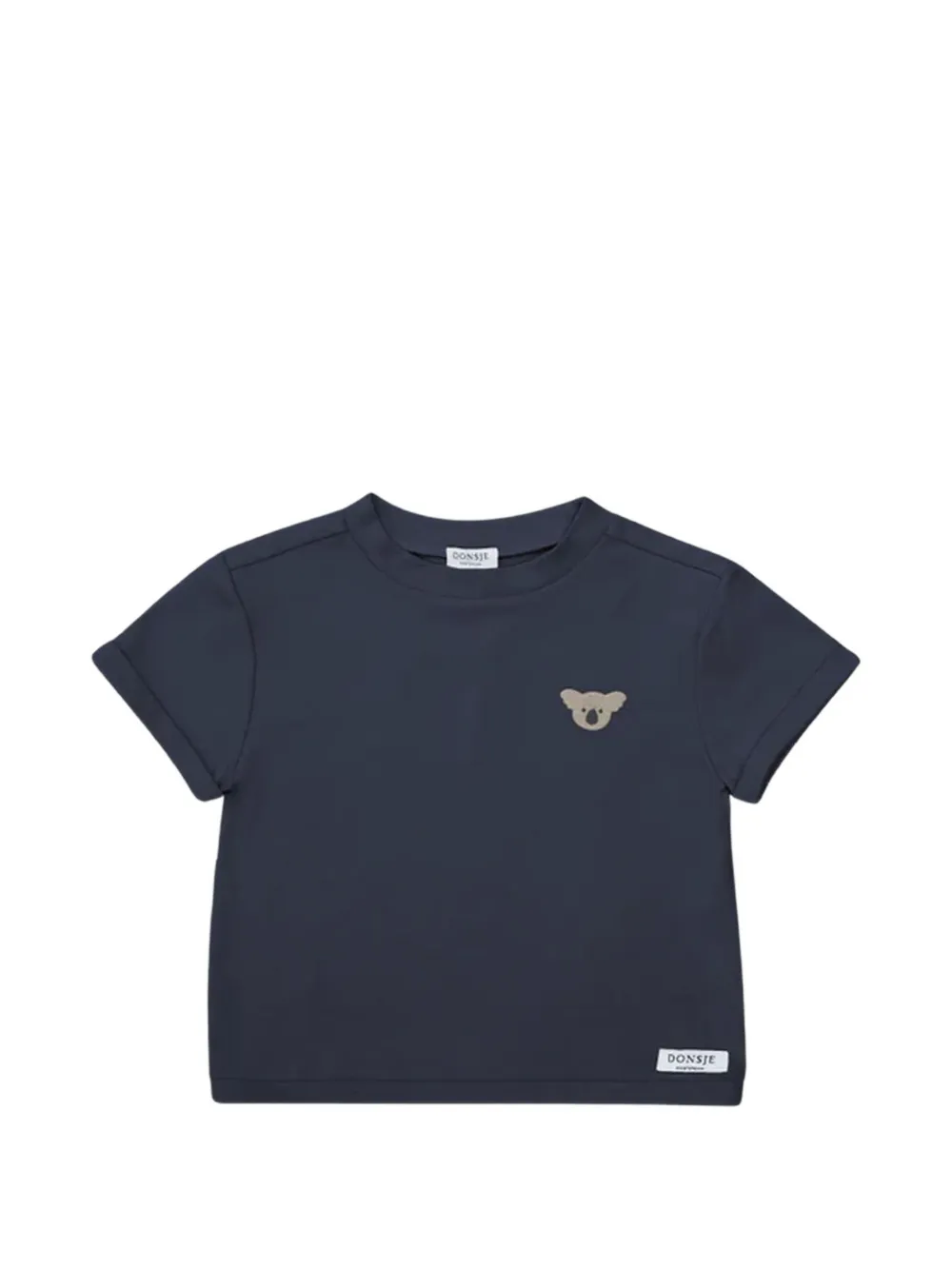 Donsje koala-embroidered cotton T-shirt - Blu