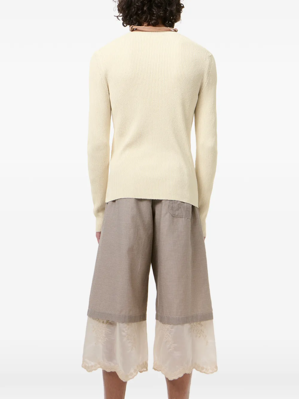 OUR LEGACY Ribgebreide trui Beige