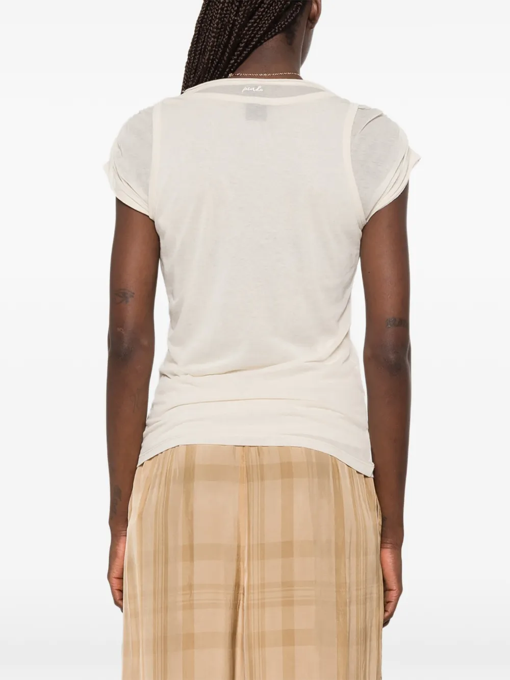 PINKO Gelaagd poloshirt Beige
