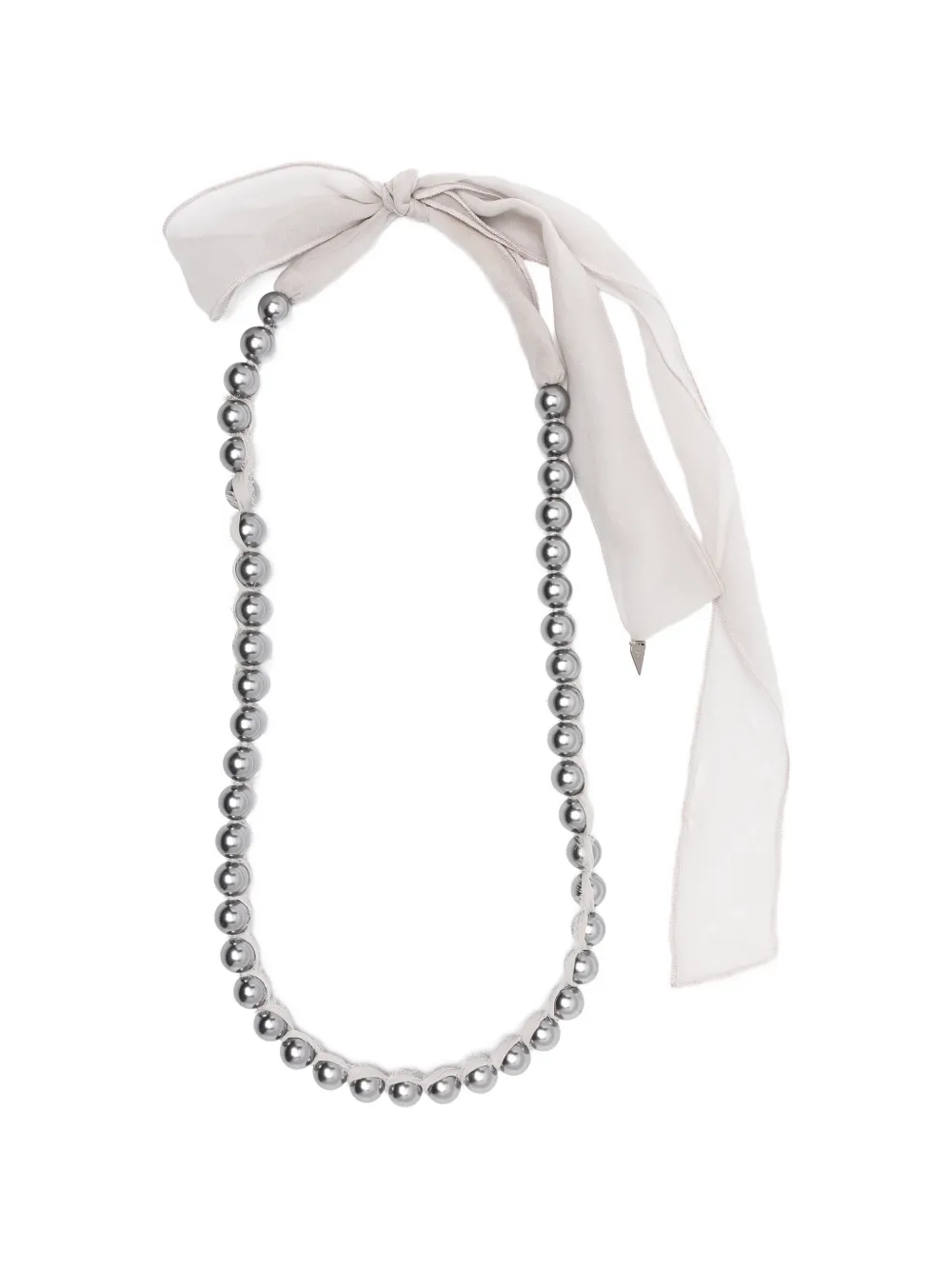 Forte Forte beaded-embellishment necklace - Grigio
