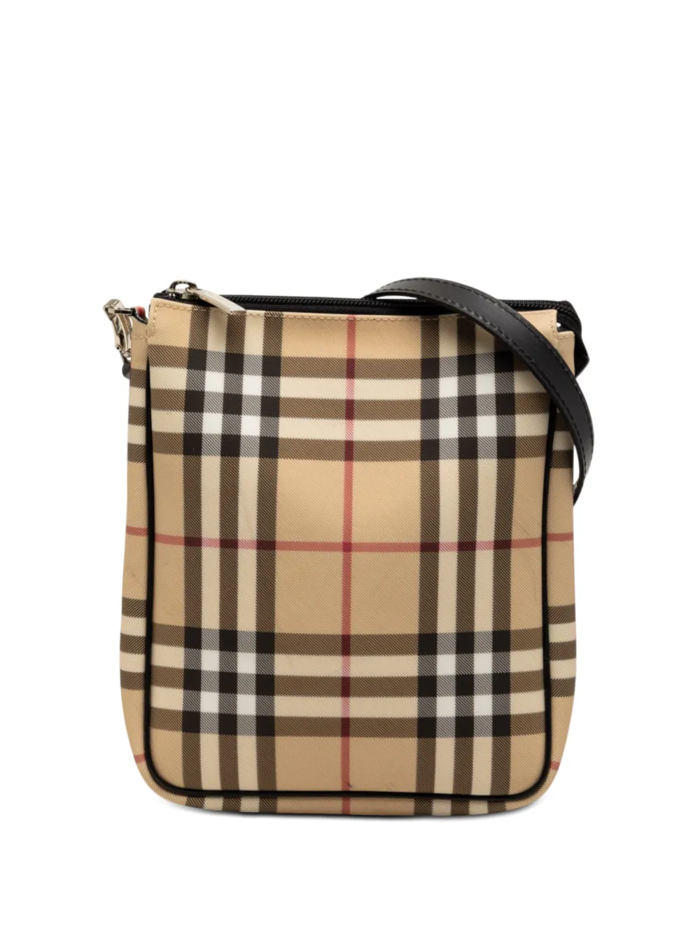 Burberry Pre-Owned 2000-2017 House Check Canvas crossbody bag - Toni neutri