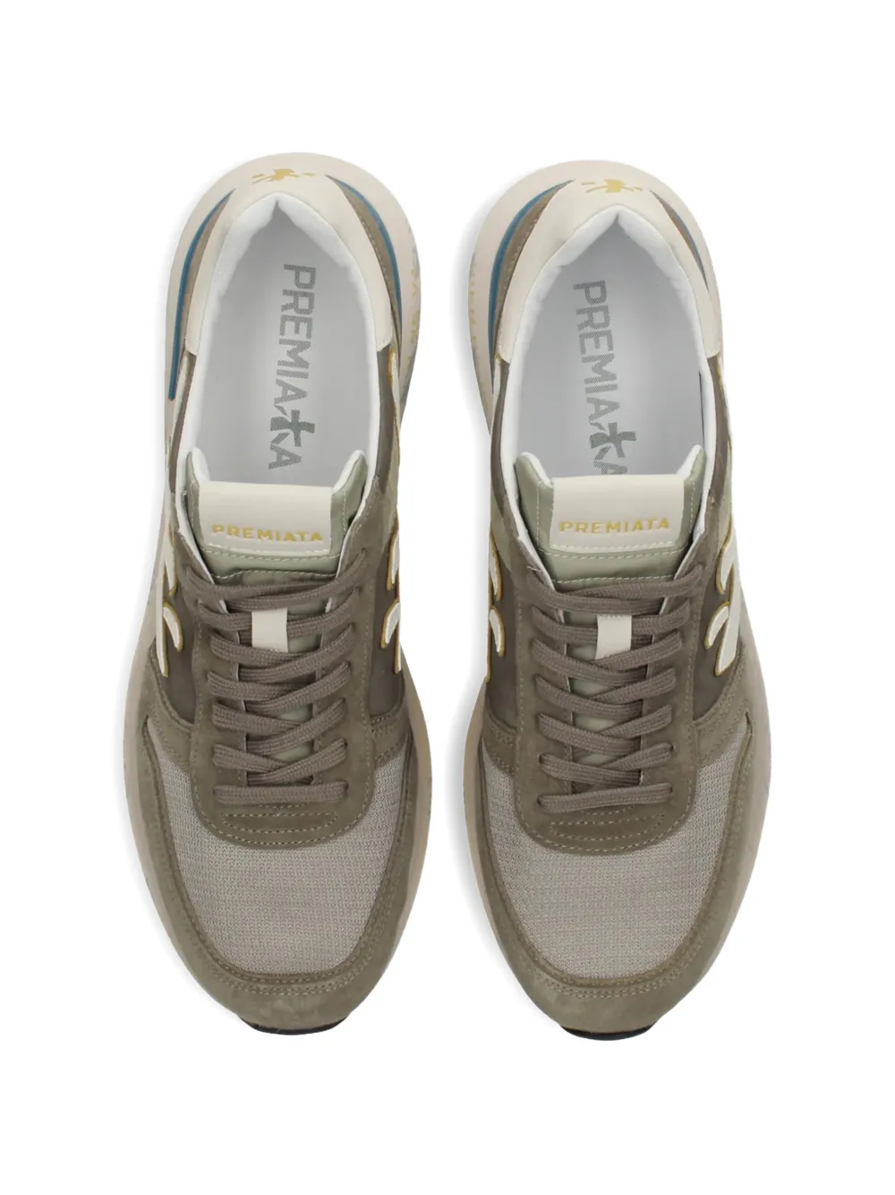 Premiata Mick panelled sneakers Groen