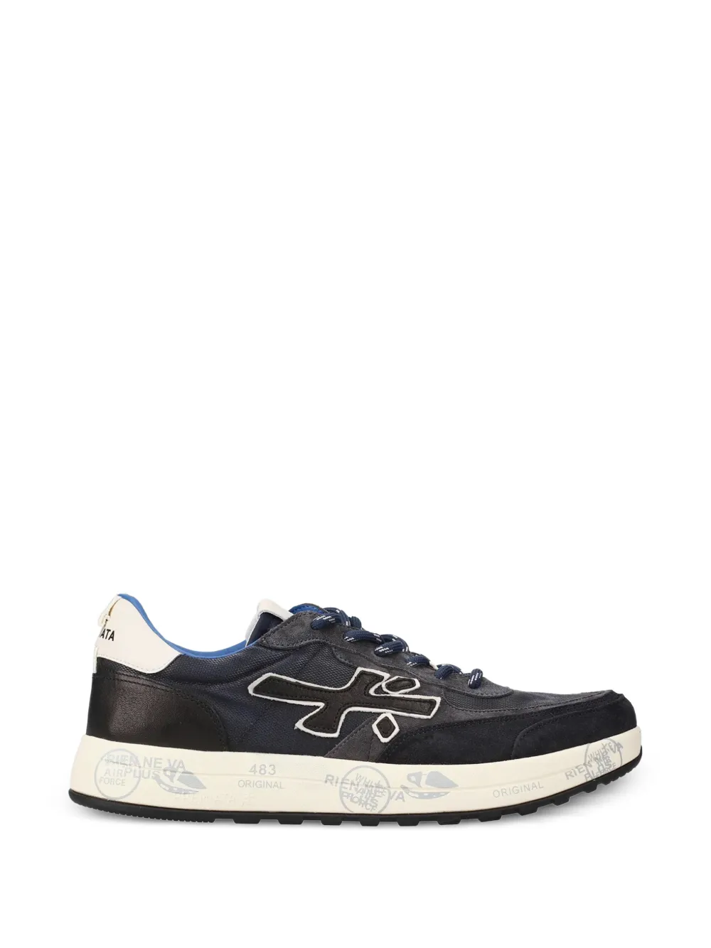 Premiata Nous logo-detail panelled sneakers - Blu