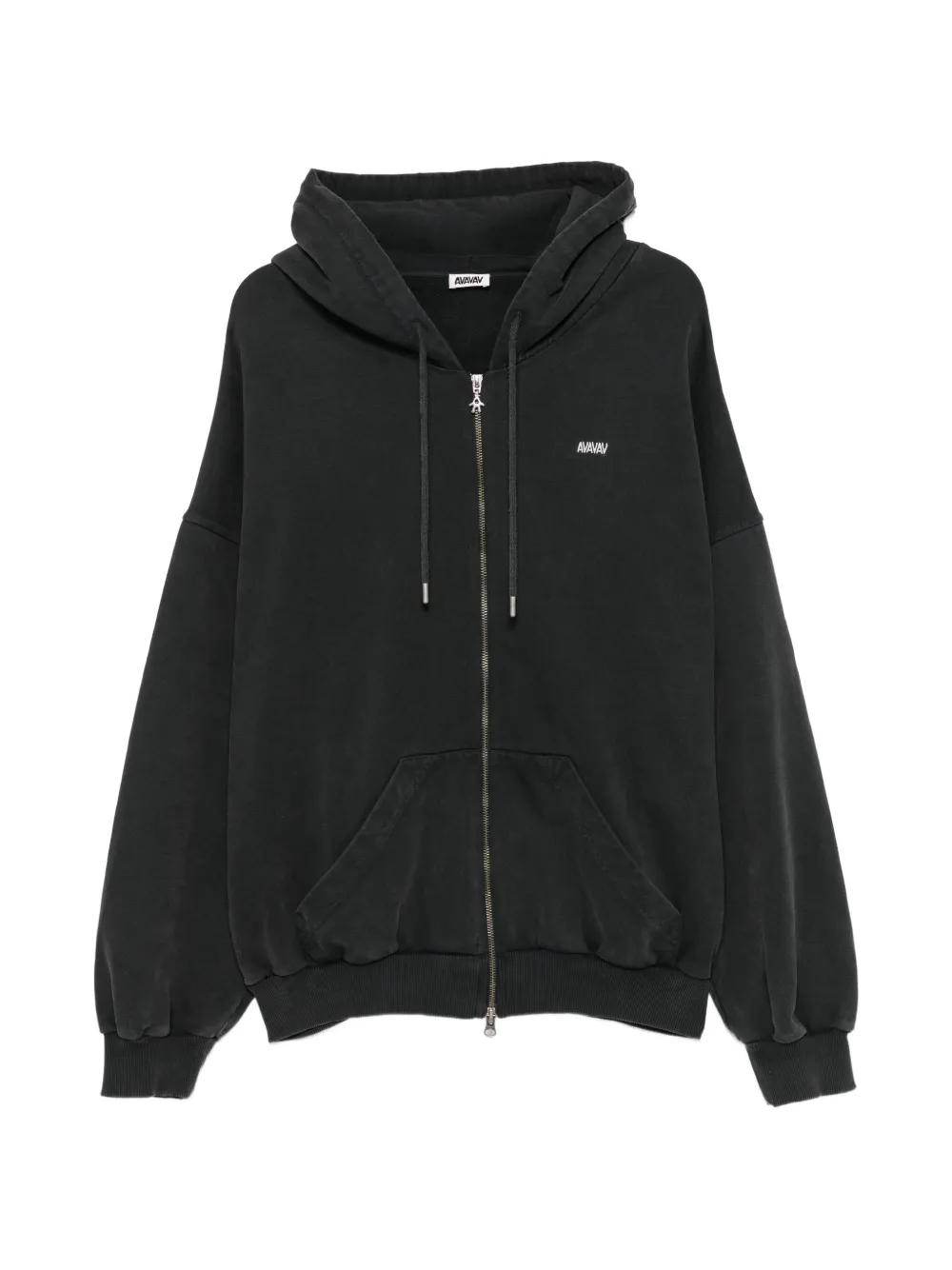 AVAVAV logo-embroidered zip-up hoodie - Nero