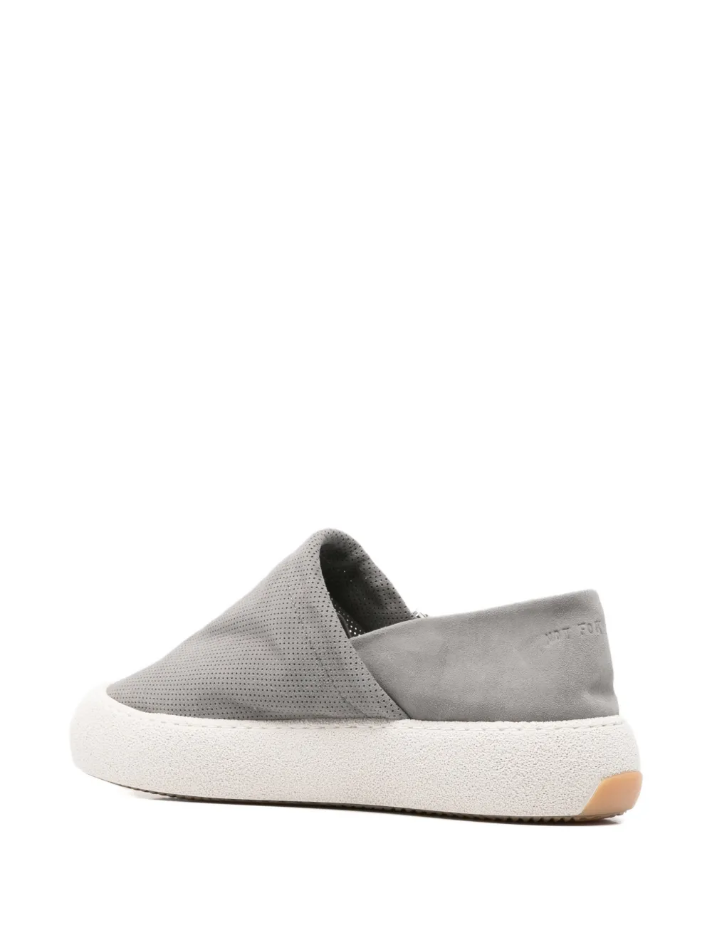 SANTHA perforated slip-on sneakers Grijs