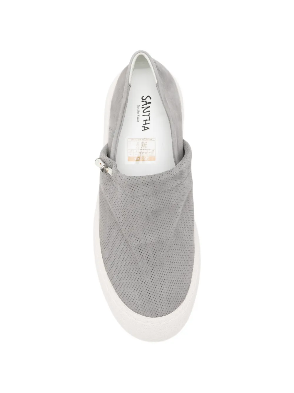 SANTHA perforated slip-on sneakers Grijs
