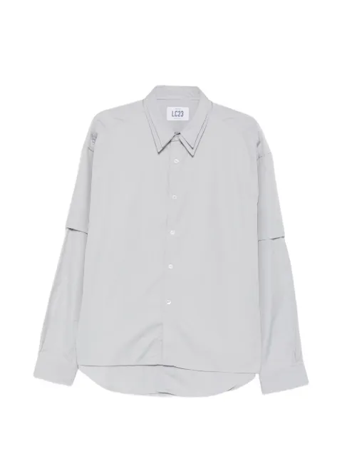 LC23 layered-sleeve shirt