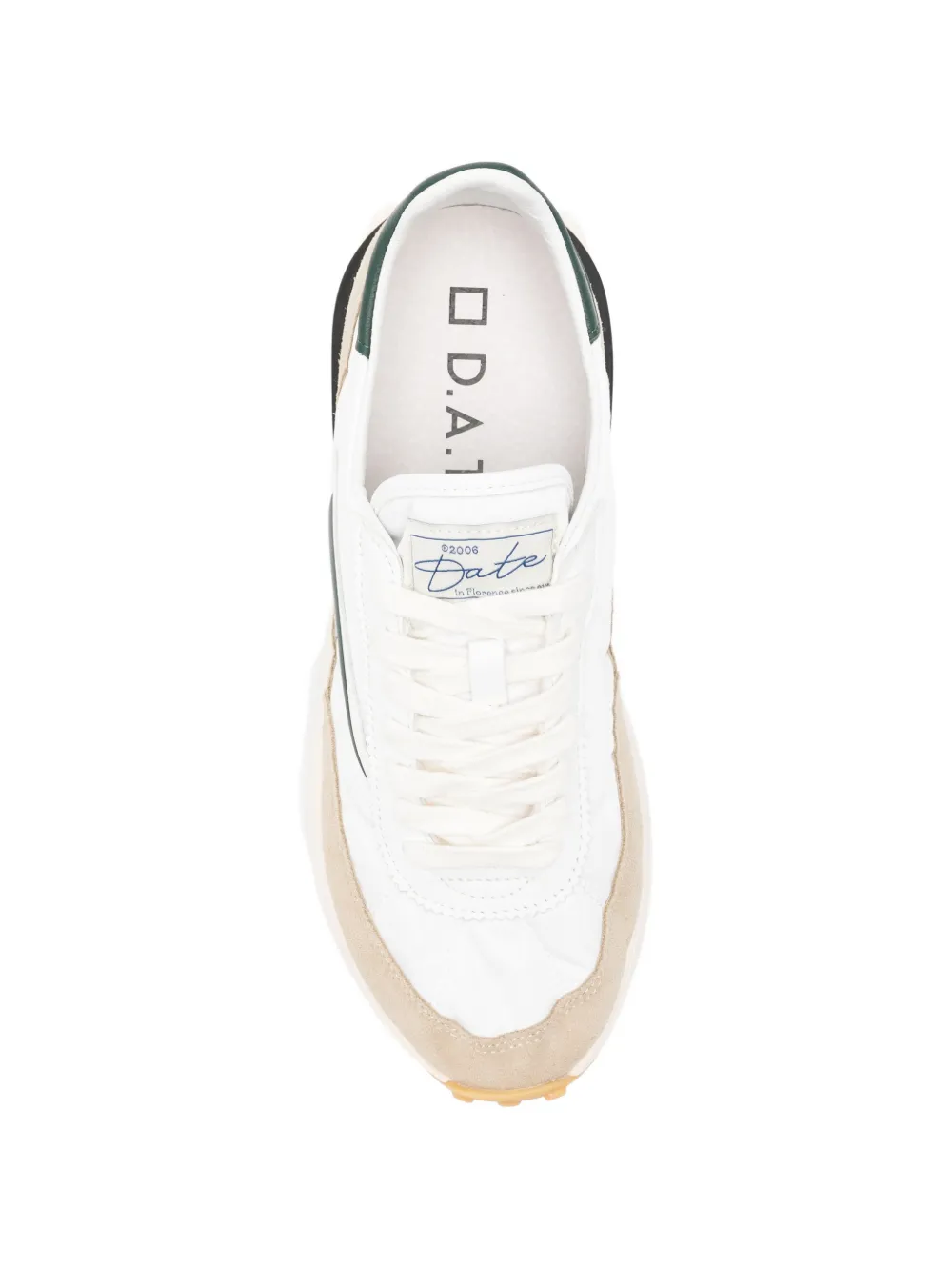 D.A.T.E. Sneakers met suède afwerking en vlakken Wit
