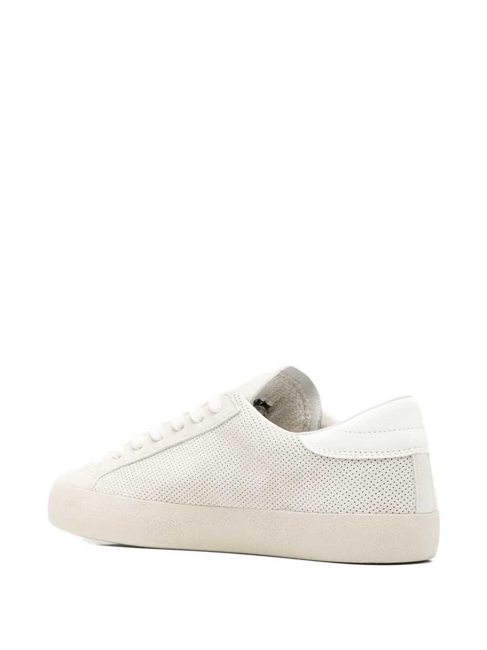 D.A.T.E. Geperforeerde sneakers Beige