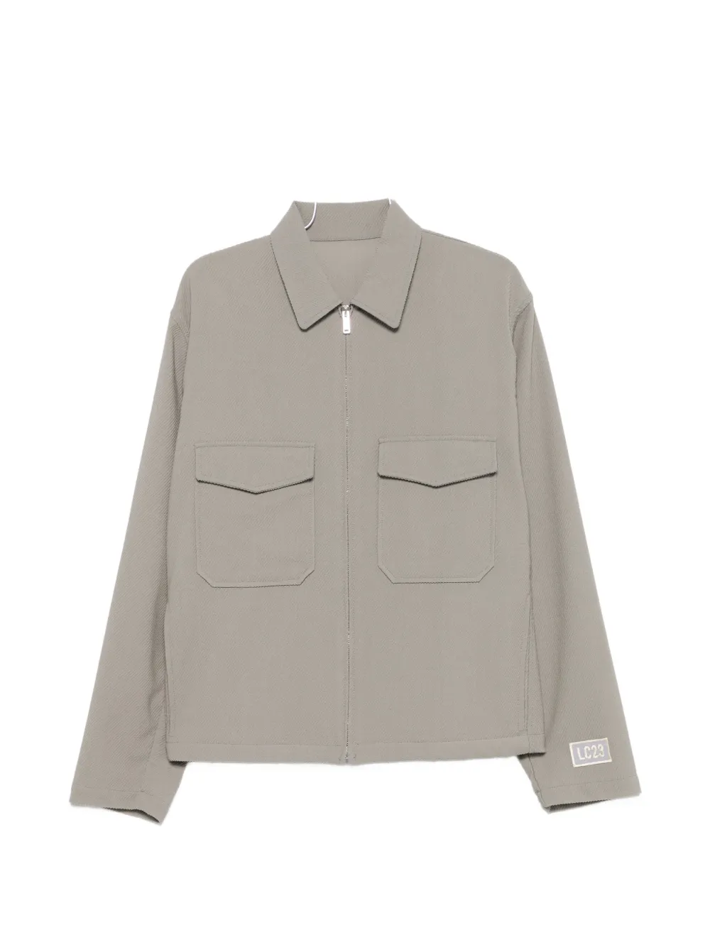 LC23 twill-weave flap-pocket jacket - Grigio