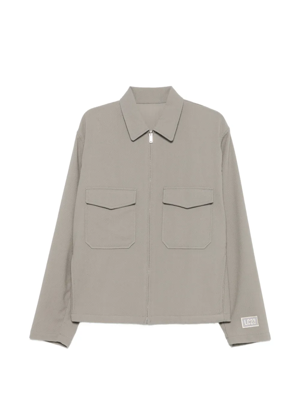 LC23 twill-weave flap-pocket jacket - Grigio