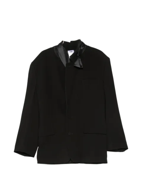 Magliano Smoking Rimini satin-trim padded-shoulder blazer