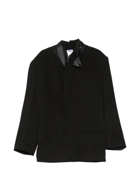 Magliano Smoking Rimini satin-trim padded-shoulder blazer