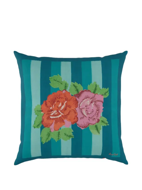 Lisa Corti Nina floral-print striped cushion