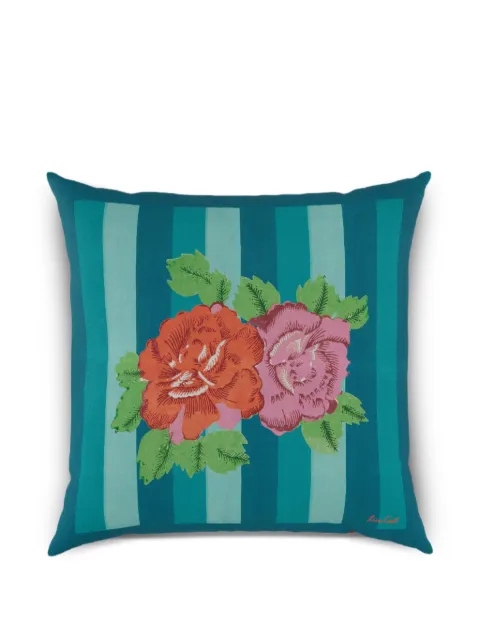 Lisa Corti Nina floral-print striped cushion