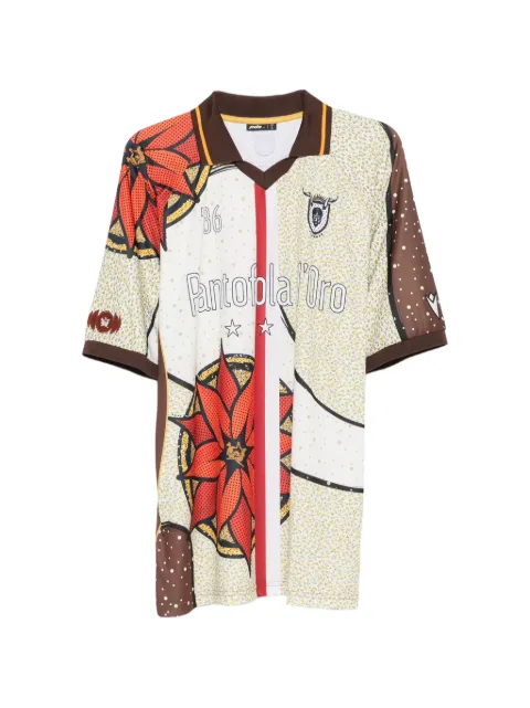 Pantofola D'oro PDO x Thebe Magugu graphic-print polo T-shirt