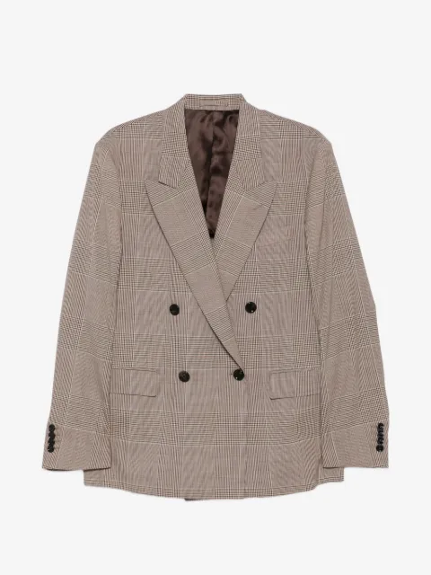 Lardini blazer croisé à carreaux