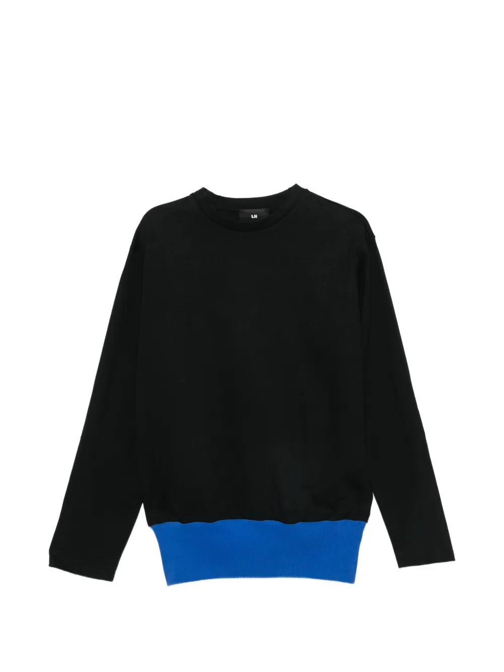 LII layered-effect long-sleeve T-shirt - Nero