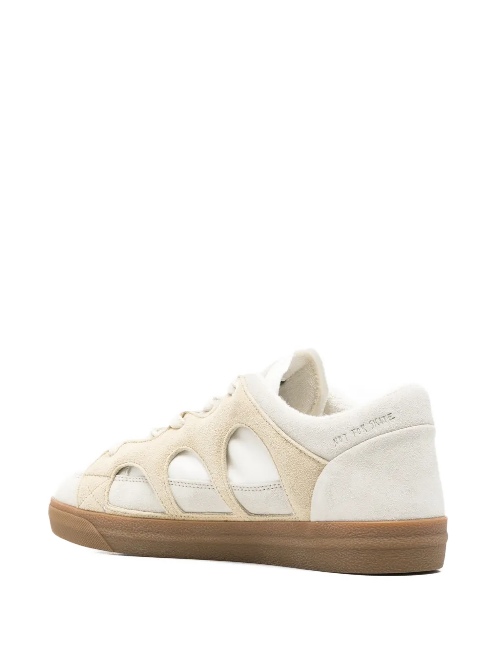 SANTHA cut-out detail sneakers Wit