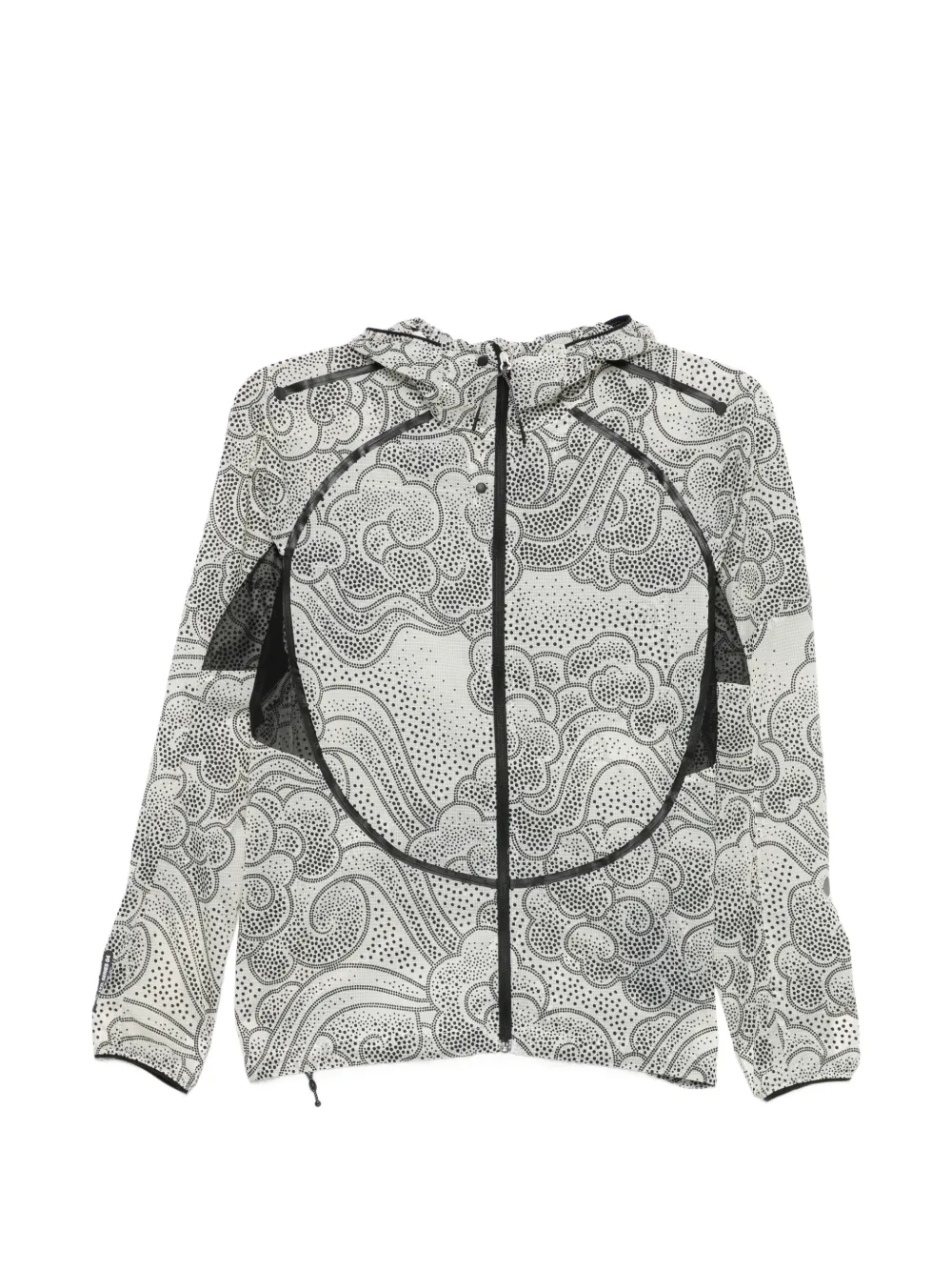 ASICS patterned hooded windbreaker - Nude