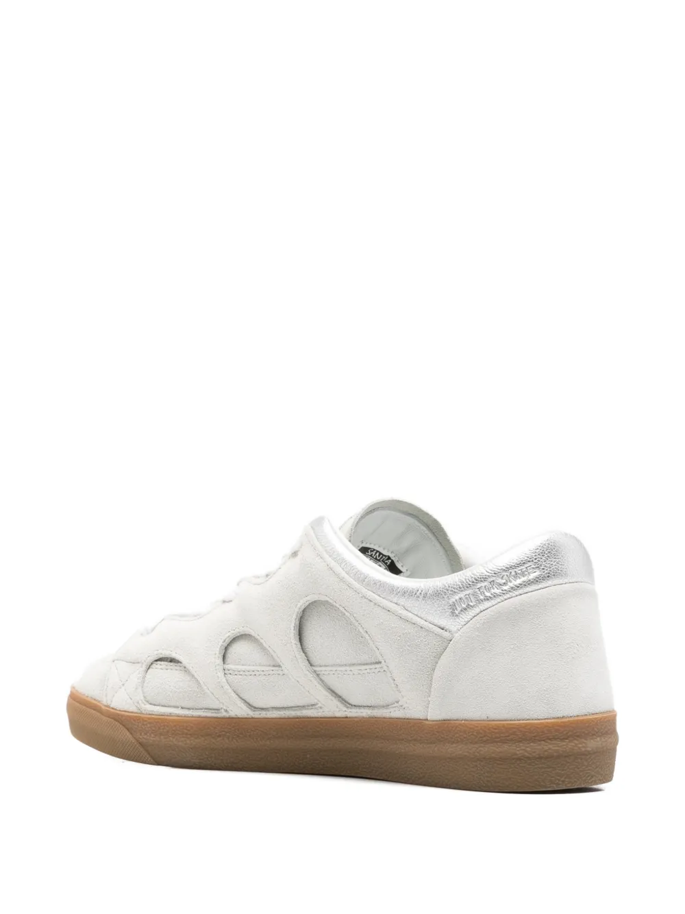 SANTHA cut-out detail panelled sneakers Grijs