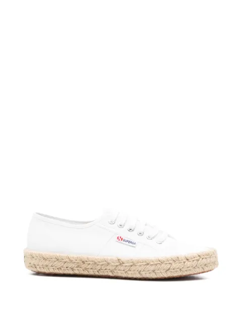 Superga braided-sole lace-up sneakers