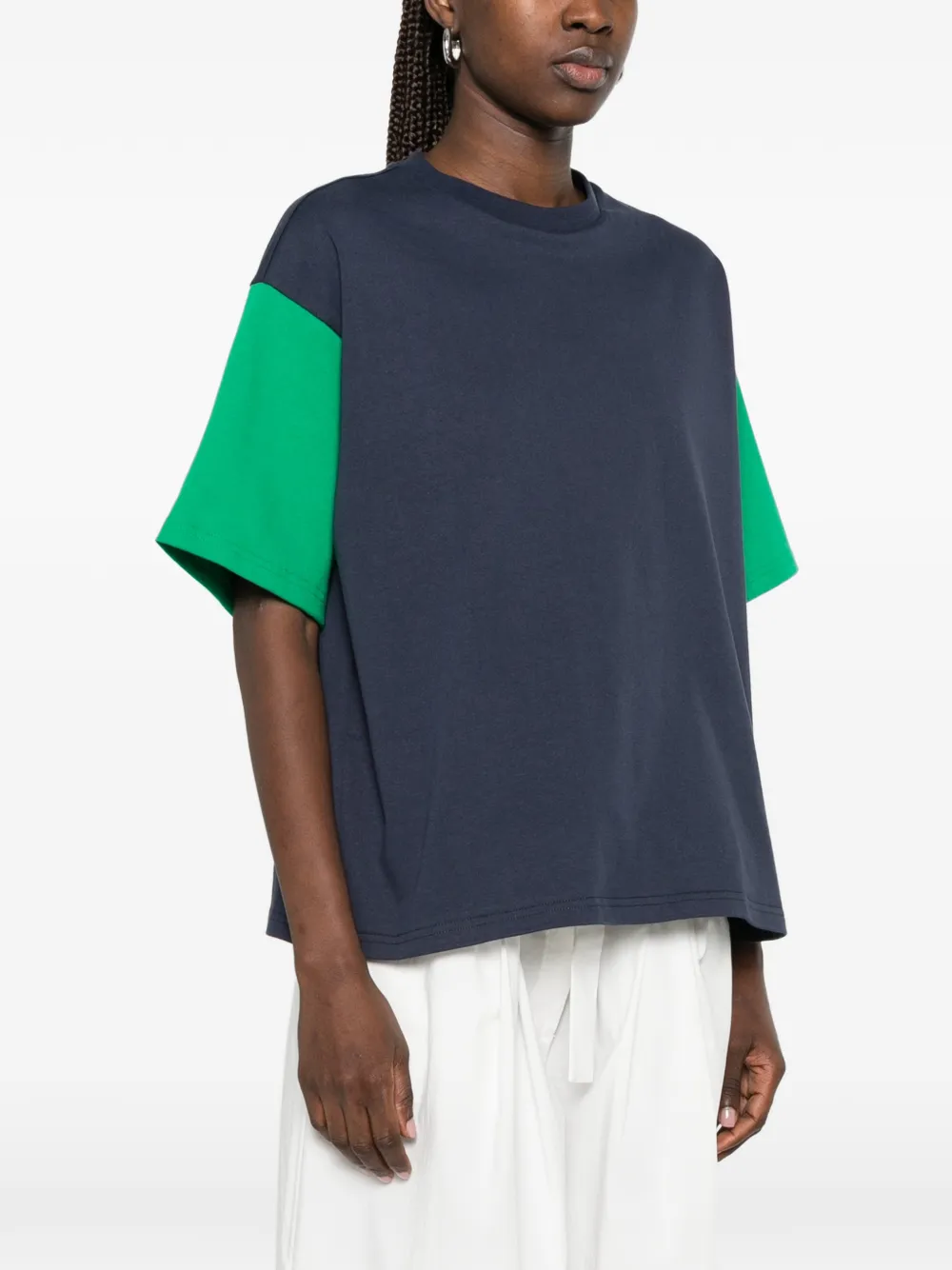  Lii Camiseta Con Diseño Colour Block - Azul 