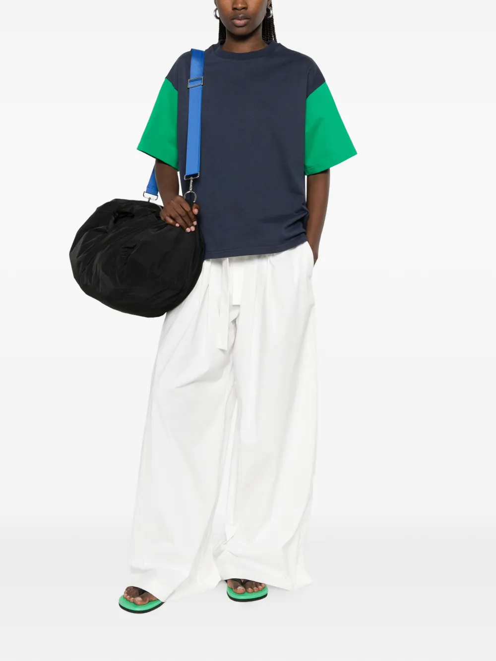  Lii Camiseta Con Diseño Colour Block - Azul 