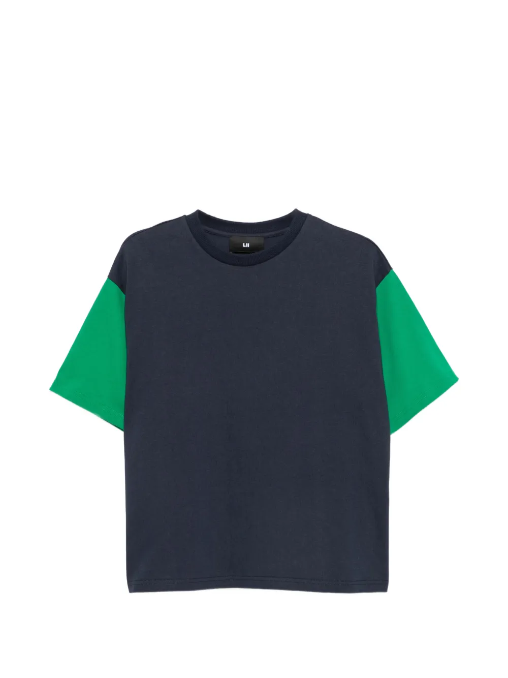 LII colour-block T-shirt - Blu