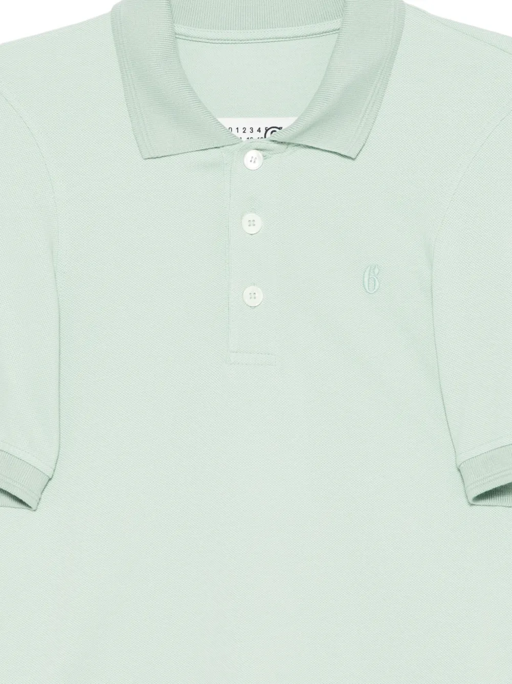 MM6 Maison Margiela Poloshirt met geborduurd logo Groen