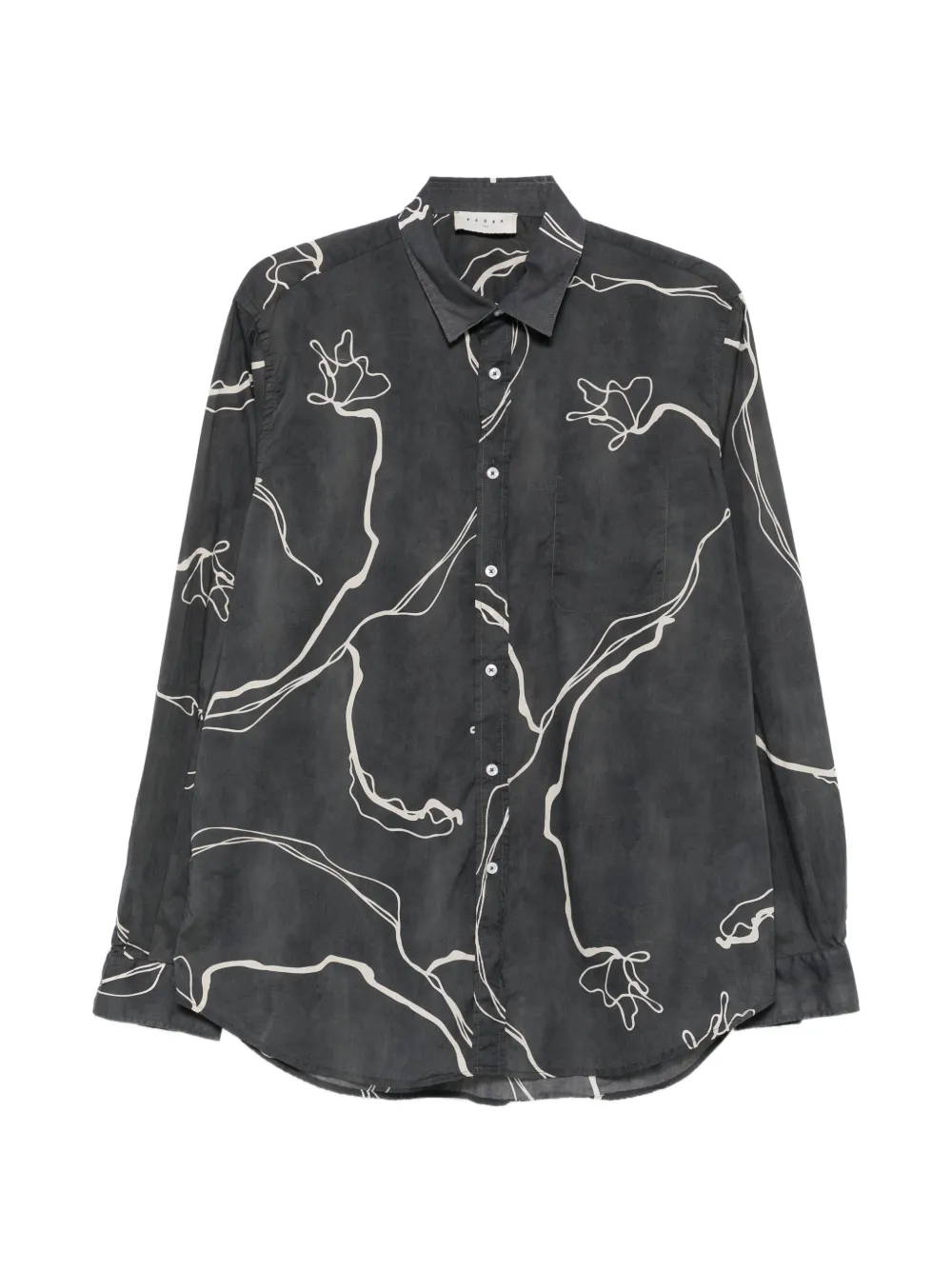 Paura Fedone abstract-print shirt - Grigio