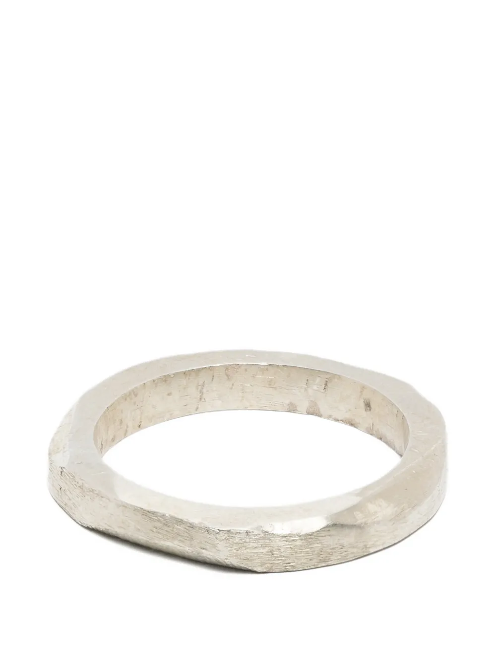 Paura Ara Anello hammered-effect ring - Argento