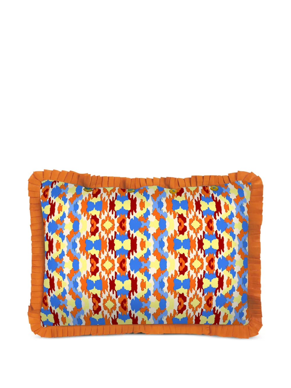 Lisa Corti Taquikat cotton cushion cover - Blau