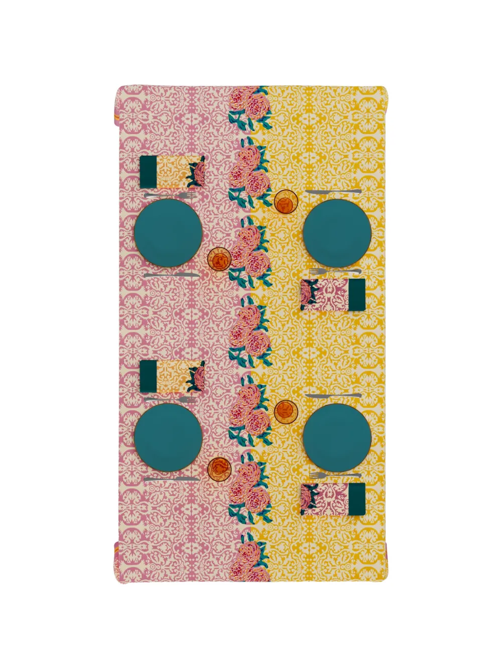 Lisa Corti Dam Dam floral-print napkins - Viola