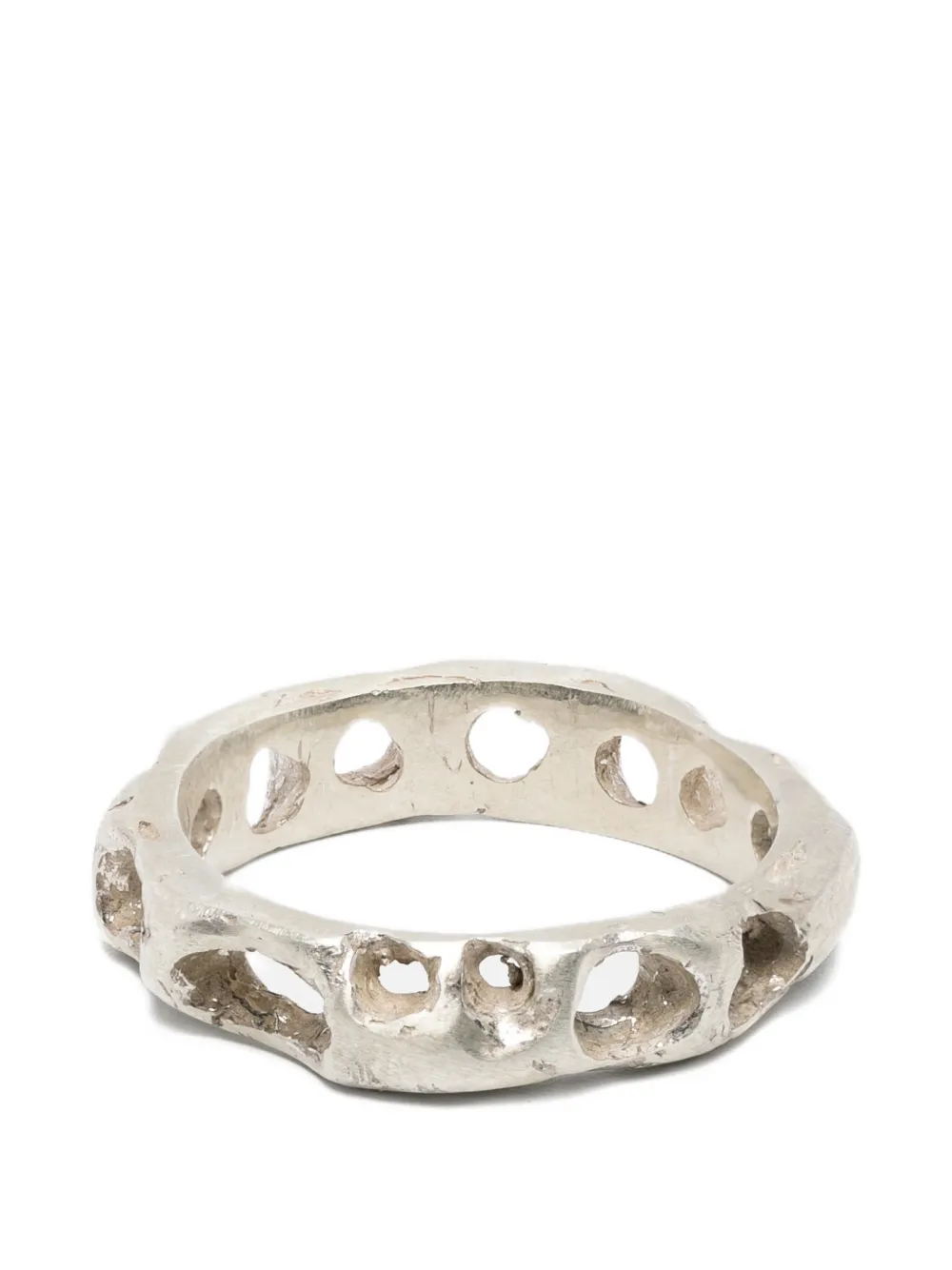 Paura hammered-effect ring | plateado | Image 1