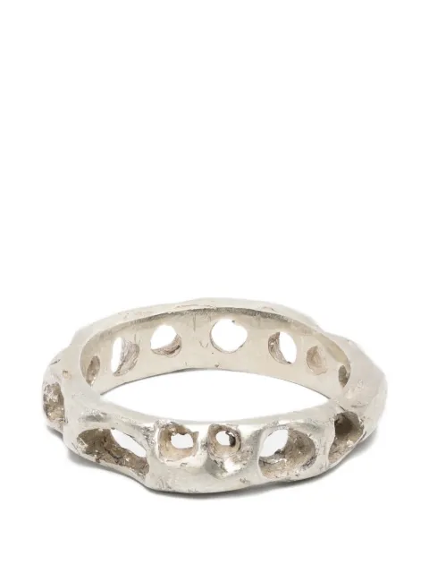 Paura hammered-effect ring