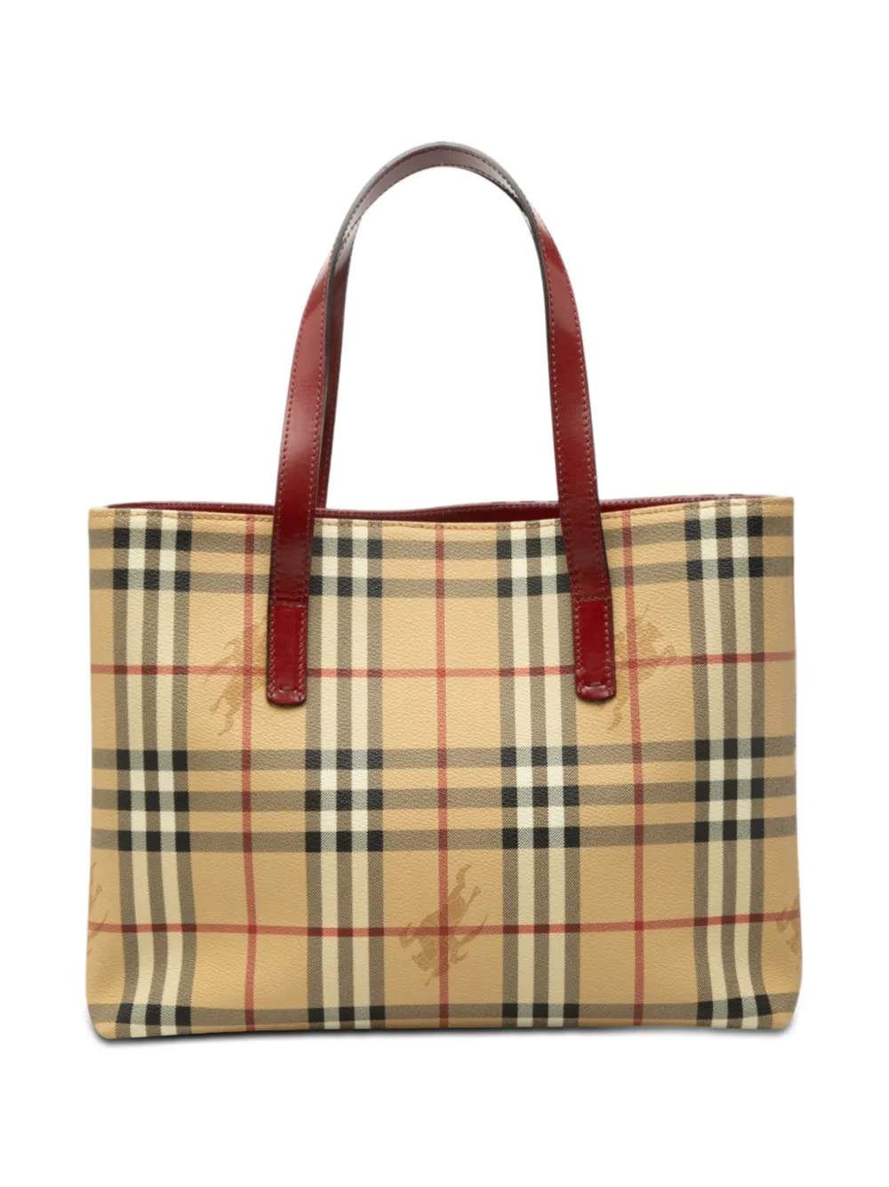 Burberry Pre-Owned 2018-2023 Haymarket Check Coated Canvas tote bag - Nude