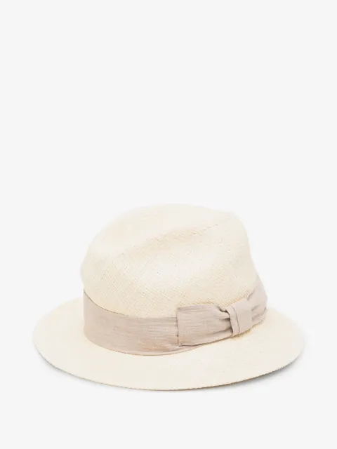 PANICALE chapeau Panama à détail de nœud