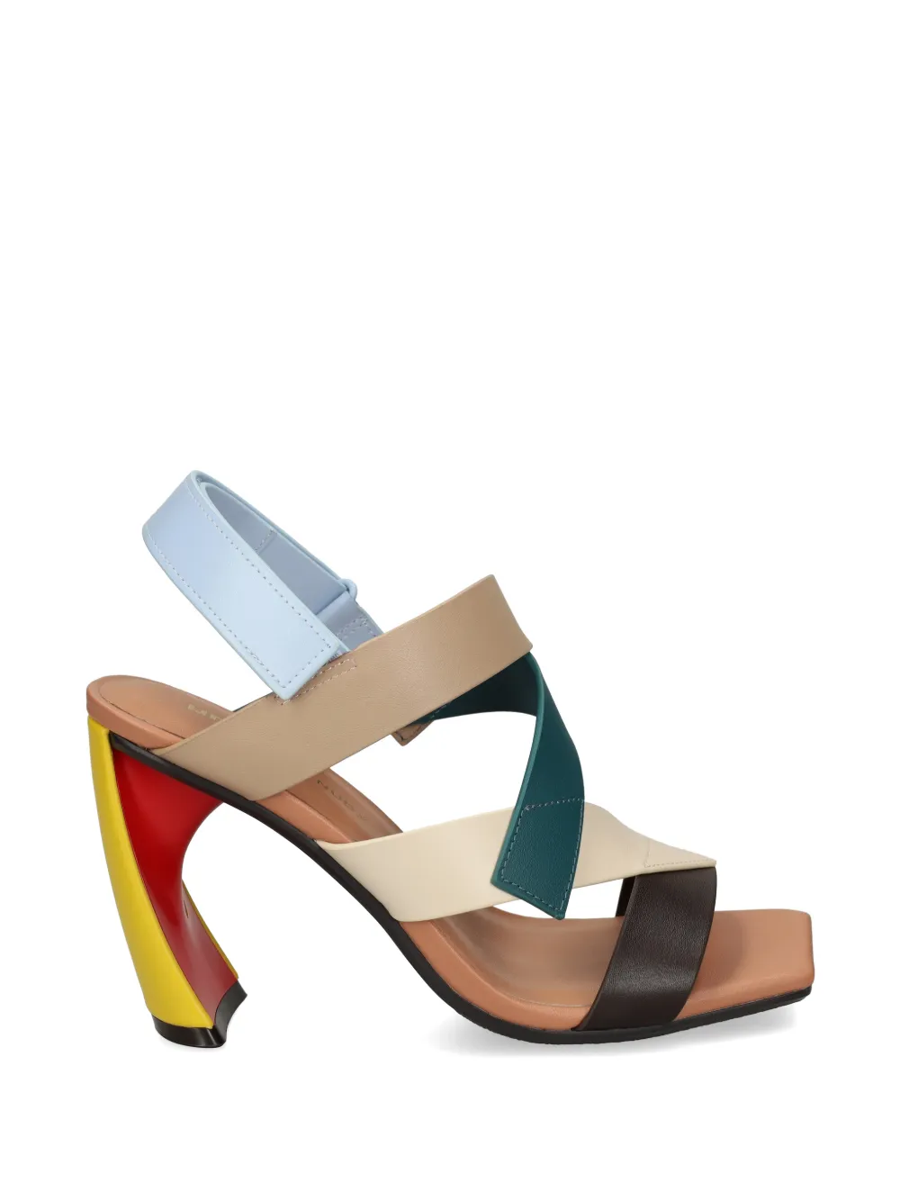 United Nude Juma Straps Hi colour-blocking crossover sandals - Toni neutri