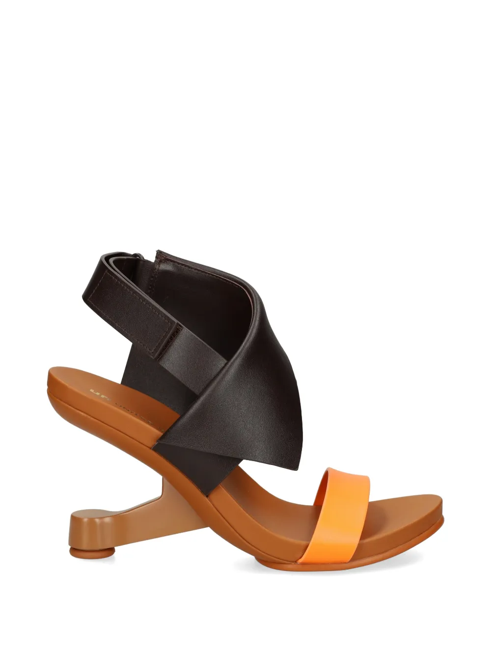 United Nude Eamz Polo touch-strap sculptural sandals - Marrone