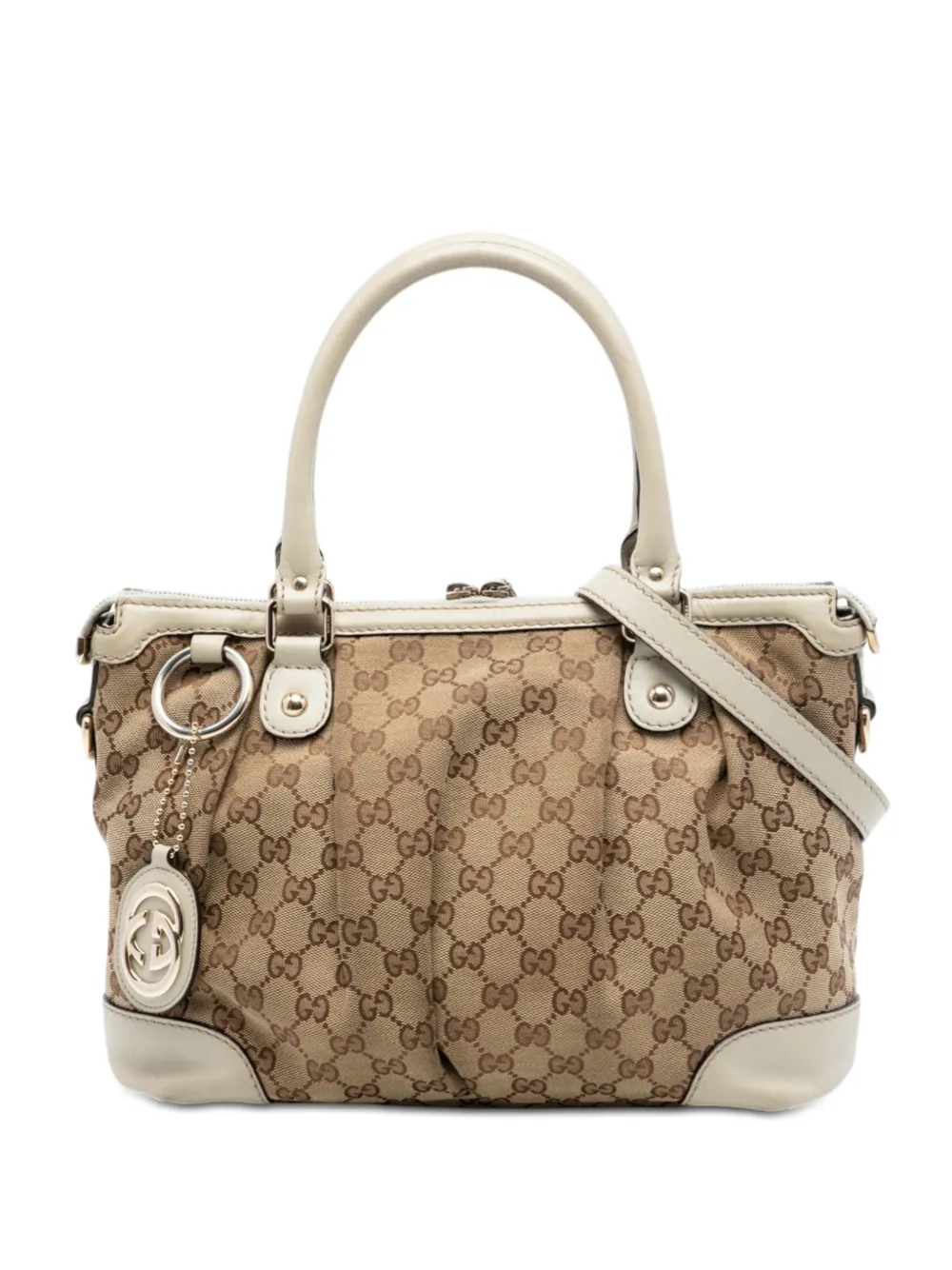 Gucci Pre-Owned 2016-2025 GG Canvas Sukey satchel - Toni neutri
