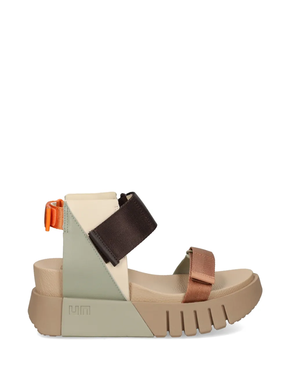 United Nude Delta Run panelled touch-strap sandals - Toni neutri
