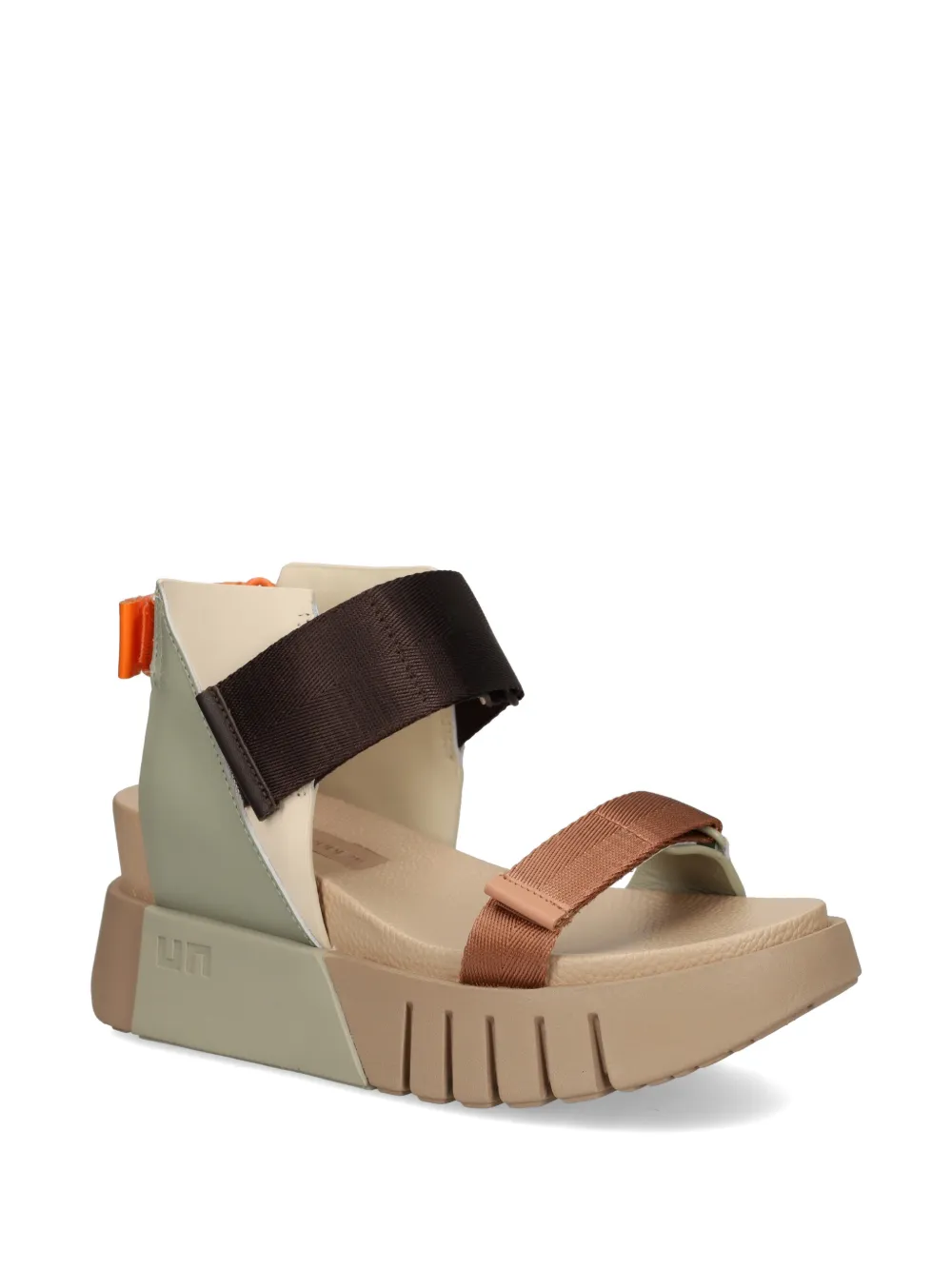 United Nude Delta Run sandalen met klittenband en vlakken Beige