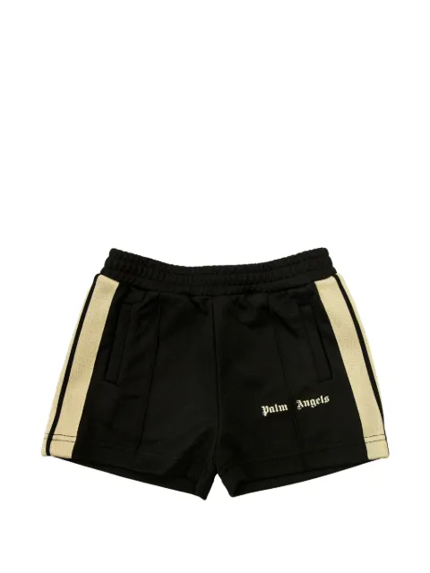 Palm Angels Kids side-stripe logo-print shorts