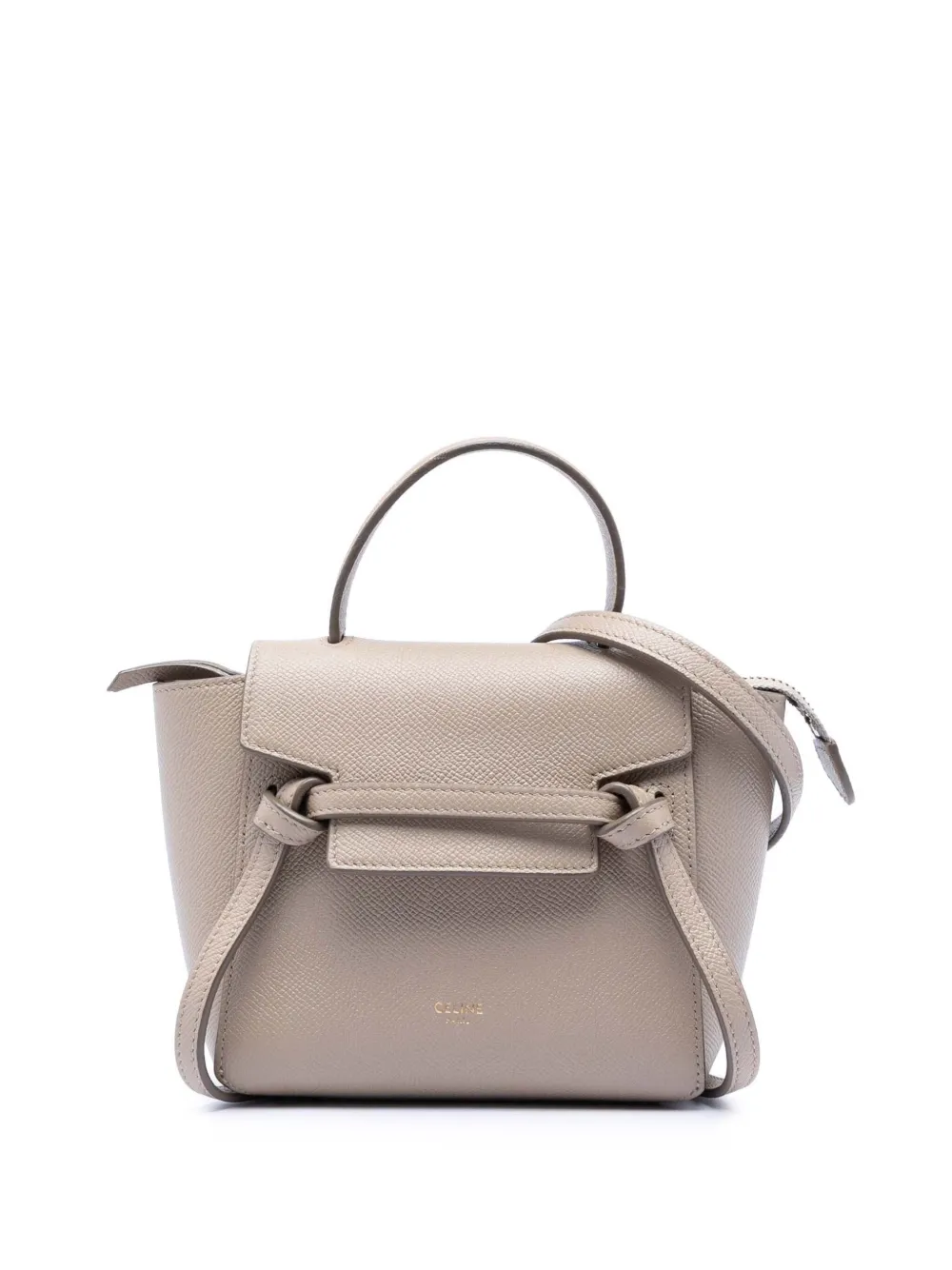 Celine Pre-Owned 2015-2025 Pico Grained Calfskin Belt Bag satchel - Toni neutri