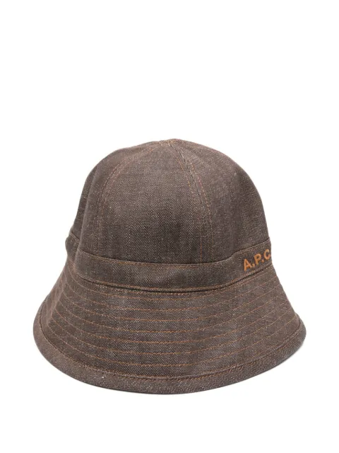 A.P.C. Le Bob logo-embroidered bucket hat